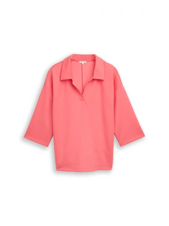 Foto van product Tom Tailor Women + Shirt 'Scuba' koraal