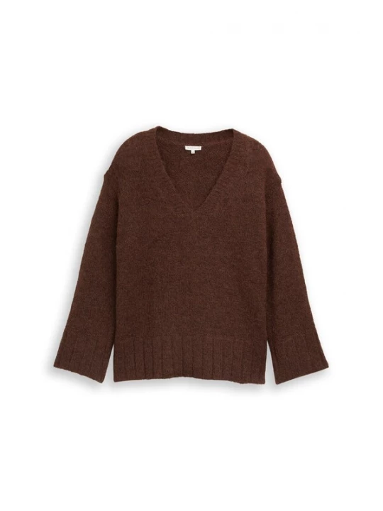 Foto van product Tom Tailor Women + Trui donkerbruin