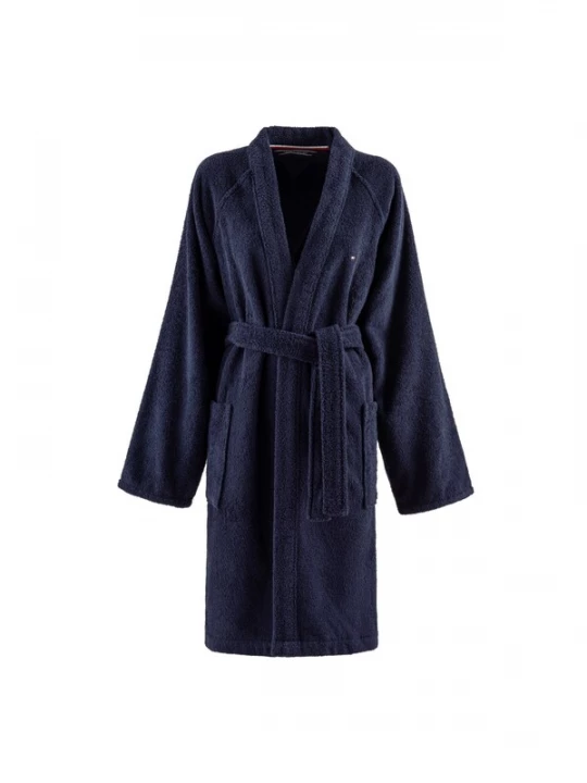 Foto van product TOMMY HILFIGER Badjas lang donkerblauw