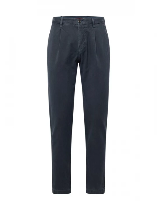 Foto van product TOMMY HILFIGER Bandplooibroek 'Harlem Dobby' nachtblauw