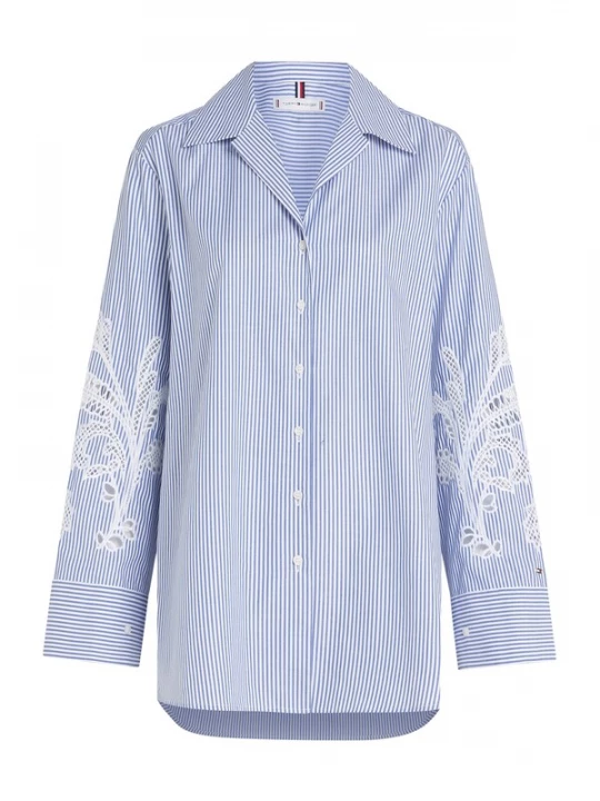 Foto van product TOMMY HILFIGER Blouse blauw / wit
