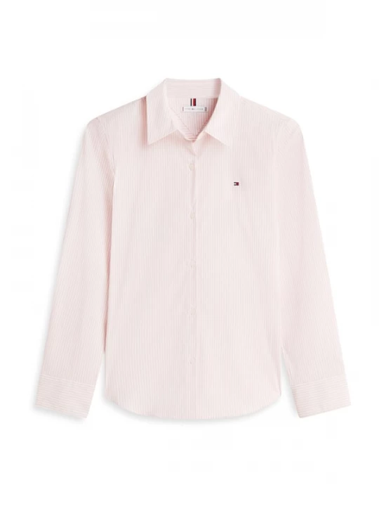 Foto van product TOMMY HILFIGER Blouse 'ESS' rosa / wit
