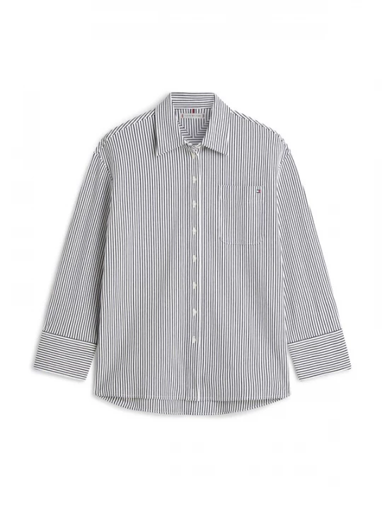 Foto van product TOMMY HILFIGER Blouse navy / wit