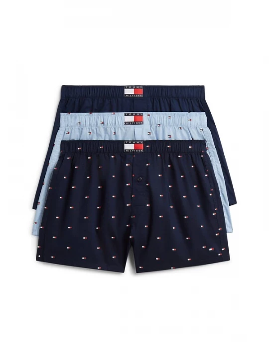 Foto van product TOMMY HILFIGER Boxershorts 'Heritage' navy / lichtblauw / rood / wit