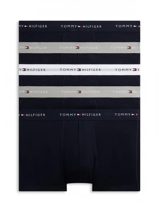Foto van product TOMMY HILFIGER Boxershorts nachtblauw / zilvergrijs / zwart / wit