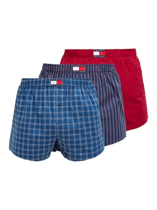 Foto van product TOMMY HILFIGER Boxershorts royal blue / koningsblauw / donkerblauw / rood / wit
