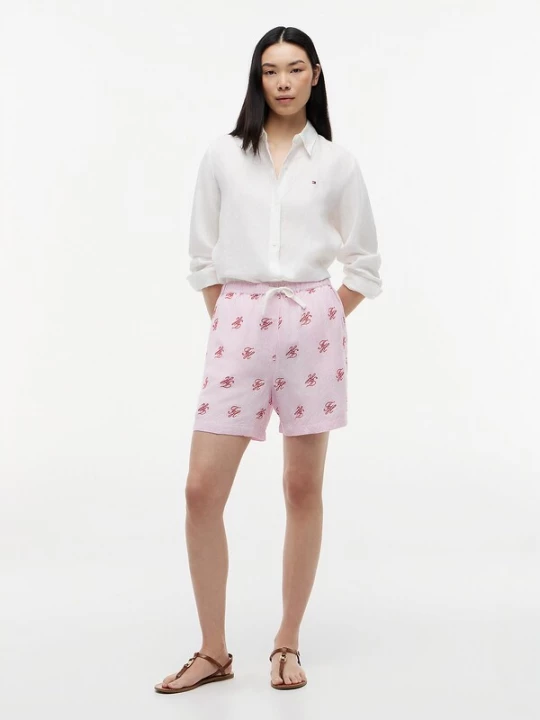 Foto van product TOMMY HILFIGER Broek rosa / rood / wit