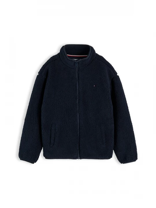 Foto van product TOMMY HILFIGER Fleece jas navy / rood / wit