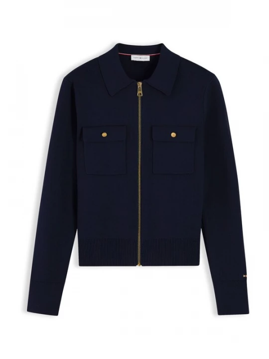 Foto van product TOMMY HILFIGER Gebreid vest donkerblauw