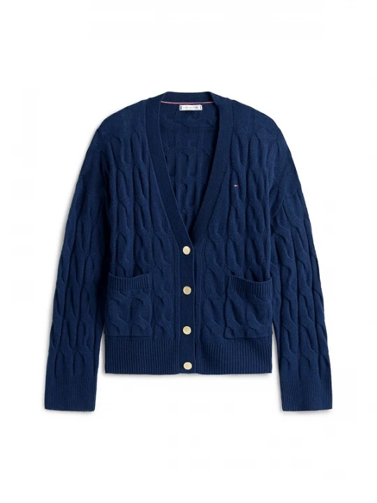 Foto van product TOMMY HILFIGER Gebreid vest navy