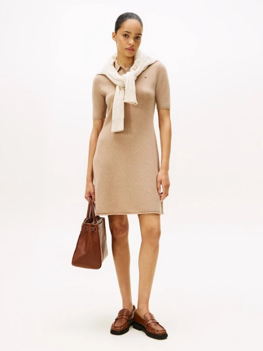 Foto van product TOMMY HILFIGER Gebreide jurk beige