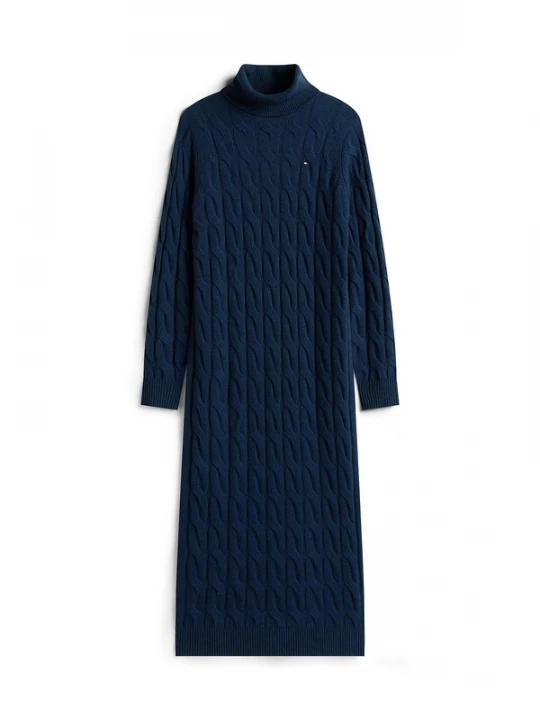 Foto van product TOMMY HILFIGER Gebreide jurk donkerblauw