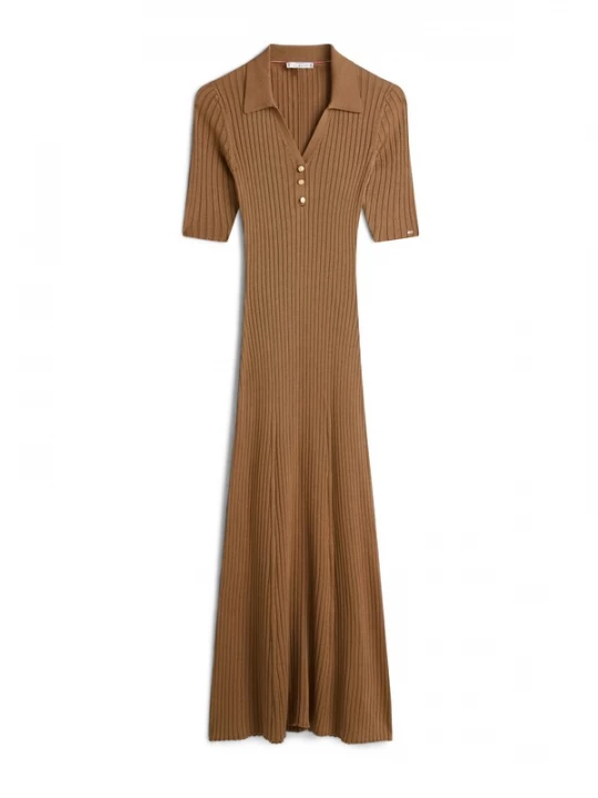 Foto van product TOMMY HILFIGER Gebreide jurk lichtbruin