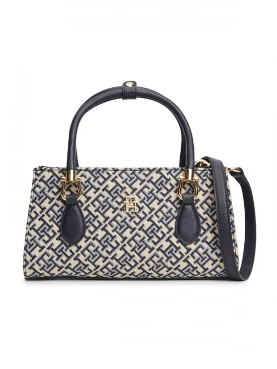 Foto van product TOMMY HILFIGER Handtas 'Essential' ecru / navy / opaal
