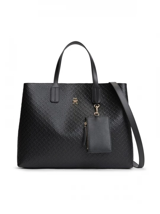 Foto van product TOMMY HILFIGER Handtas 'SATCHEL MONO' zwart