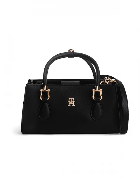Foto van product TOMMY HILFIGER Handtas 'TH Monogram Plaque' zwart