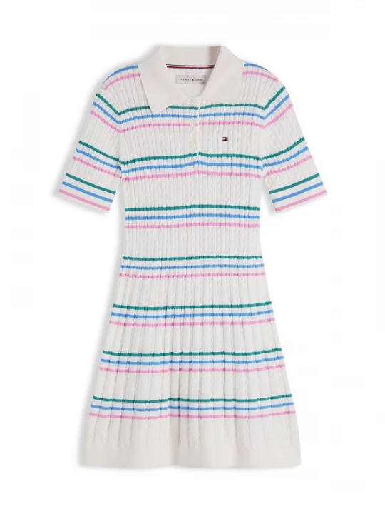 Foto van product TOMMY HILFIGER Jurk blauw / smaragd / rosa / wit