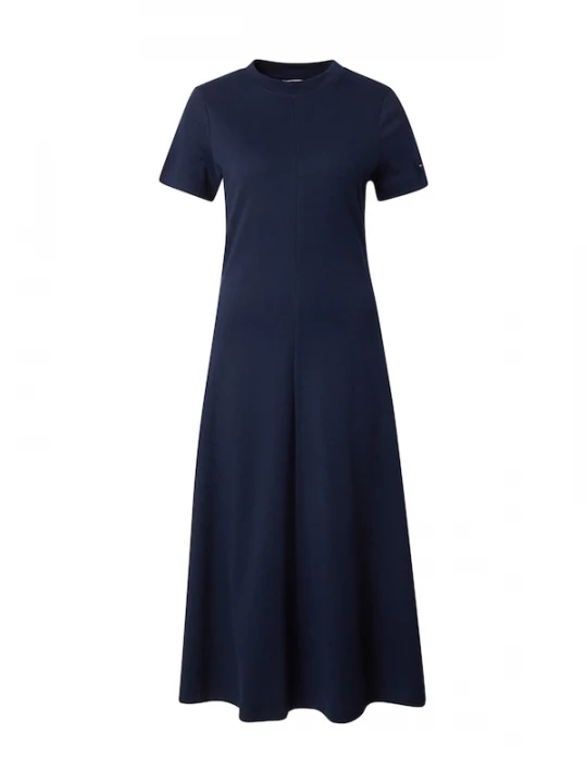 Foto van product TOMMY HILFIGER Jurk 'Interlock Midi Fit And Flare' blauw