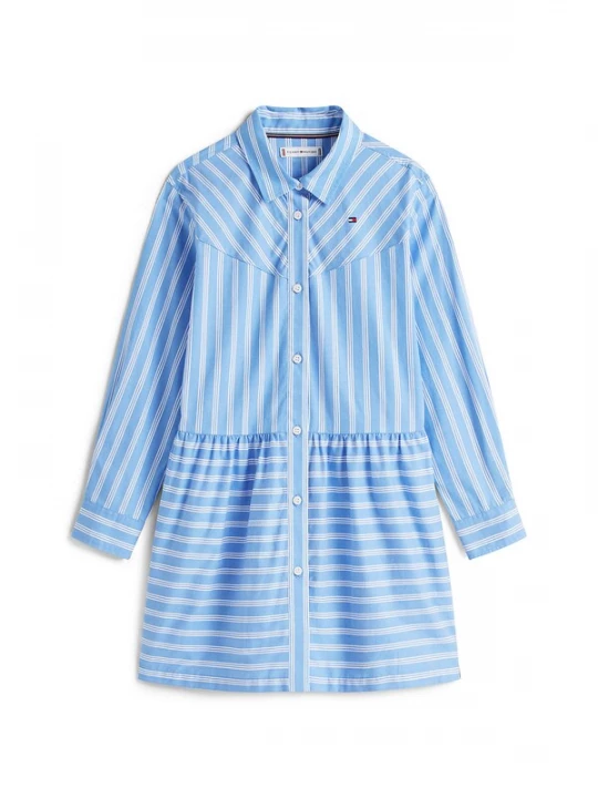Foto van product TOMMY HILFIGER Jurk lichtblauw / wit