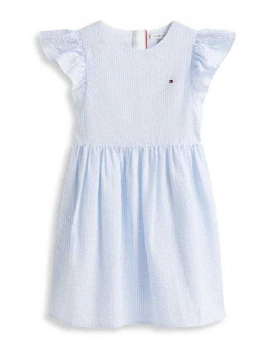Foto van product TOMMY HILFIGER Jurk lichtblauw / wit