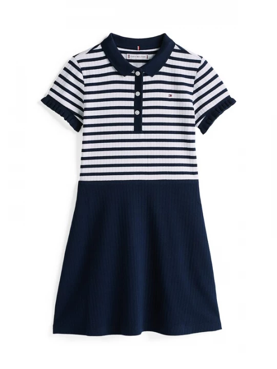 Foto van product TOMMY HILFIGER Jurk navy / donkerblauw / wit
