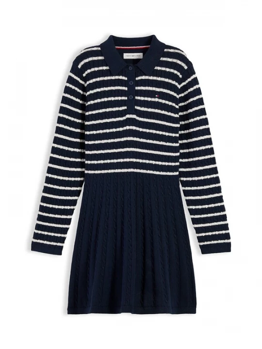 Foto van product TOMMY HILFIGER Jurk navy / wit