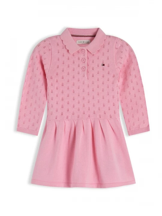 Foto van product TOMMY HILFIGER Jurk 'Pointelle Fit And Flare' pink
