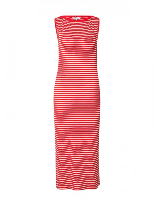 Foto van product TOMMY HILFIGER Jurk rood / wit