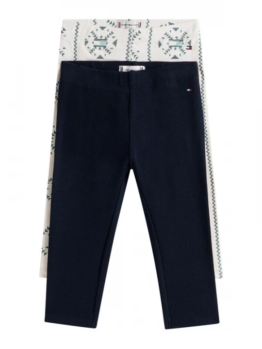 Foto van product TOMMY HILFIGER Leggings navy / lichtblauw / wit