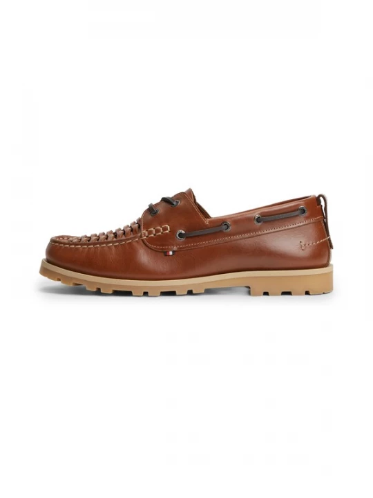 Foto van product TOMMY HILFIGER Mocassins 'Braided' bruin