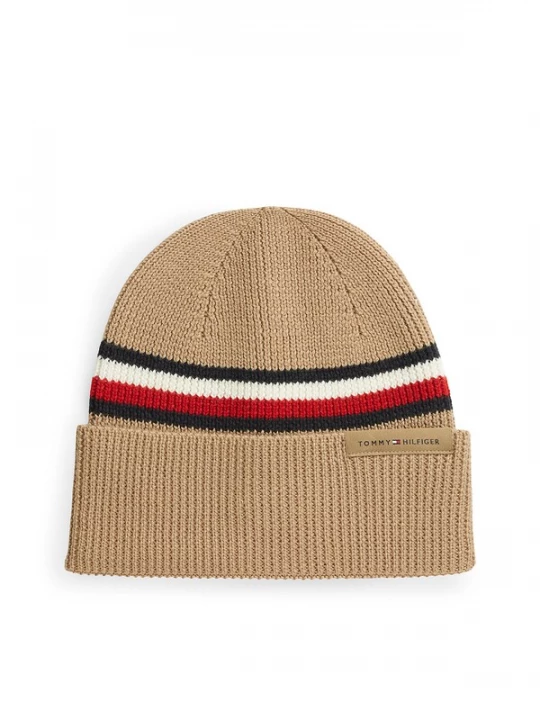 Foto van product TOMMY HILFIGER Muts beige / navy / lichtbruin / rood