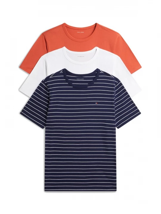 Foto van product TOMMY HILFIGER Onderhemd navy / donkeroranje / wit