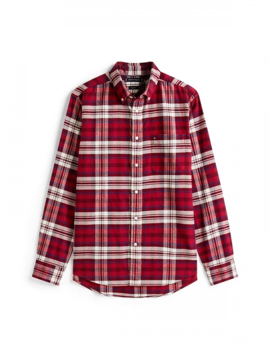 Foto van product TOMMY HILFIGER Overhemd blauw / rood / wolwit
