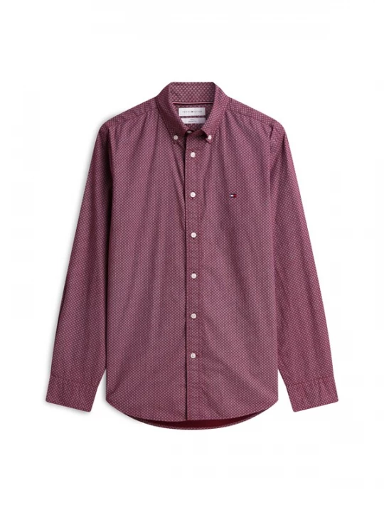 Foto van product TOMMY HILFIGER Overhemd bordeaux / wit