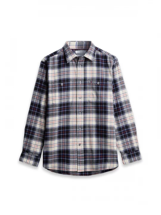 Foto van product TOMMY HILFIGER Overhemd donkerblauw / rood / zwart / wit