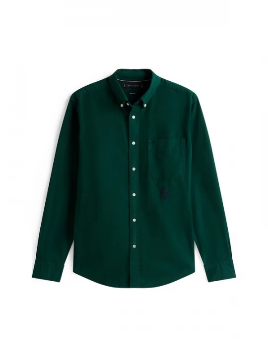 Foto van product TOMMY HILFIGER Overhemd donkergroen