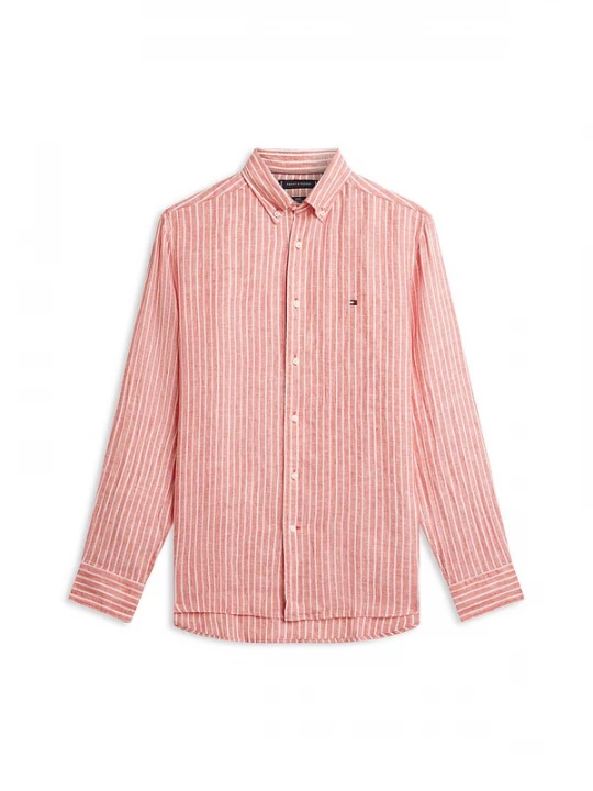 Foto van product TOMMY HILFIGER Overhemd donkeroranje / wit