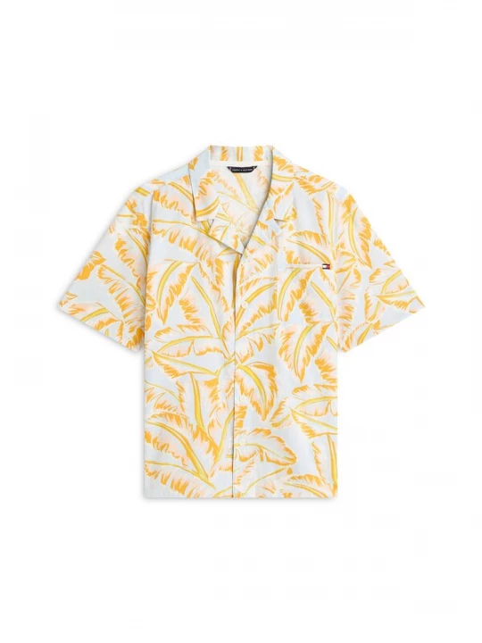 Foto van product TOMMY HILFIGER Overhemd 'Essential' geel / wit