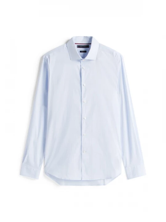 Foto van product TOMMY HILFIGER Overhemd 'FLEX' lichtblauw / wit