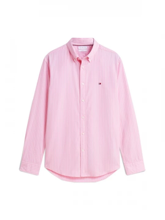 Foto van product TOMMY HILFIGER Overhemd 'Flex' pink / wit