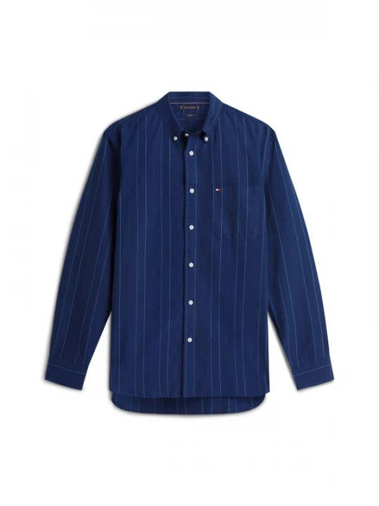 Foto van product TOMMY HILFIGER Overhemd 'Heritage' donkerblauw / wit