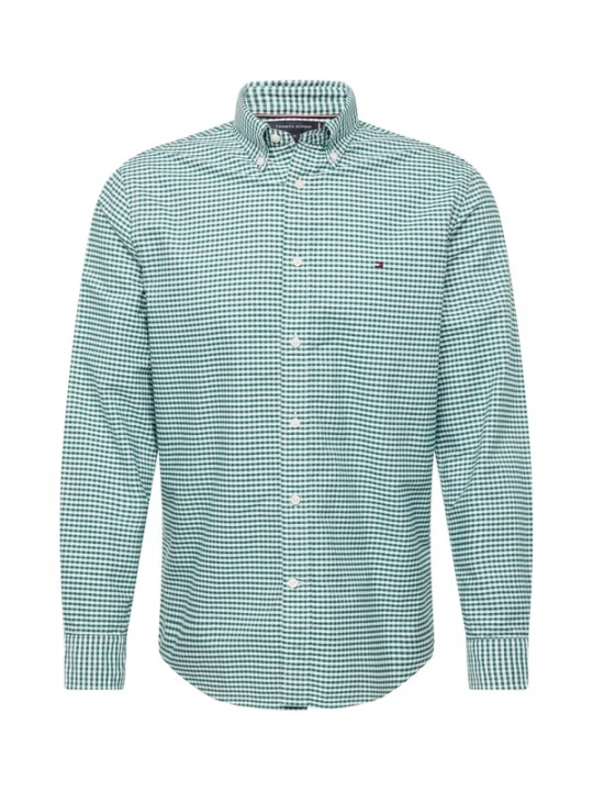 Foto van product TOMMY HILFIGER Overhemd 'Heritage' groen / wit