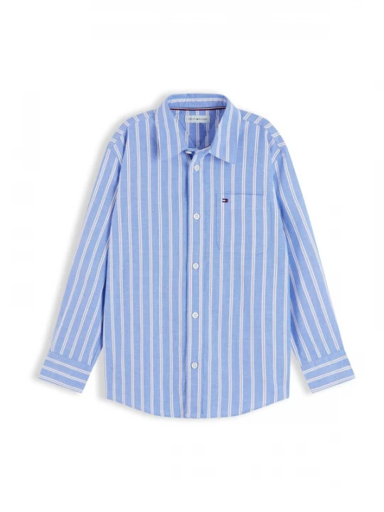 Foto van product TOMMY HILFIGER Overhemd lichtblauw / donkerrood / wit
