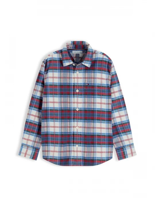 Foto van product TOMMY HILFIGER Overhemd marine / rood / wit