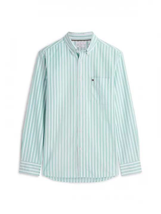Foto van product TOMMY HILFIGER Overhemd mintgroen / wit