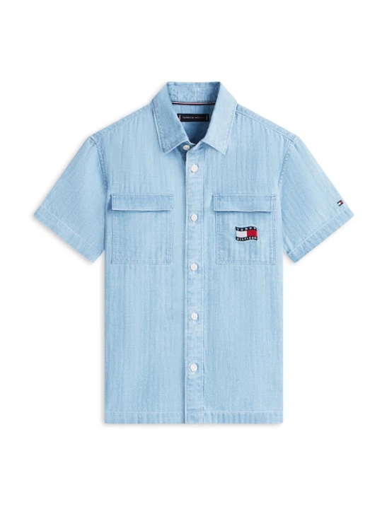 Foto van product TOMMY HILFIGER Overhemd navy / blauw denim / rood / wit