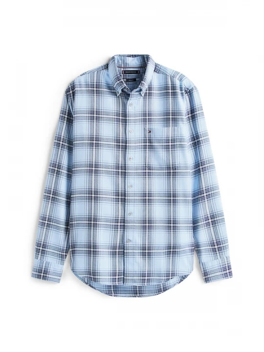 Foto van product TOMMY HILFIGER Overhemd navy / lichtblauw / wit