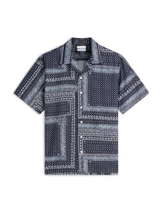 Foto van product TOMMY HILFIGER Overhemd navy / lichtblauw / wit