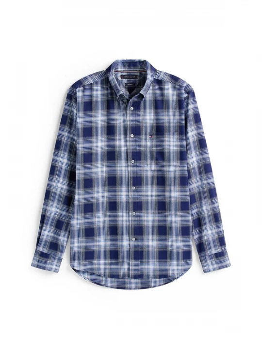 Foto van product TOMMY HILFIGER Overhemd navy / lichtblauw / wit