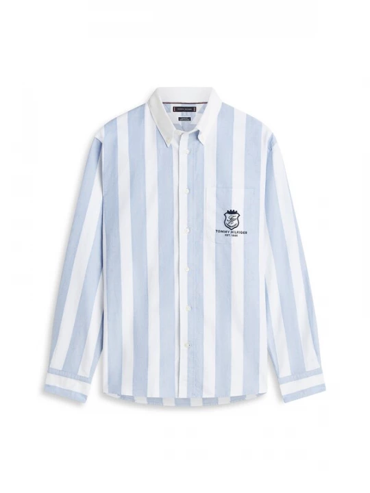 Foto van product TOMMY HILFIGER Overhemd navy / lichtblauw / wit
